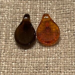 Struggle Glass lot of 2 Aura Ripple pendants, NWOT